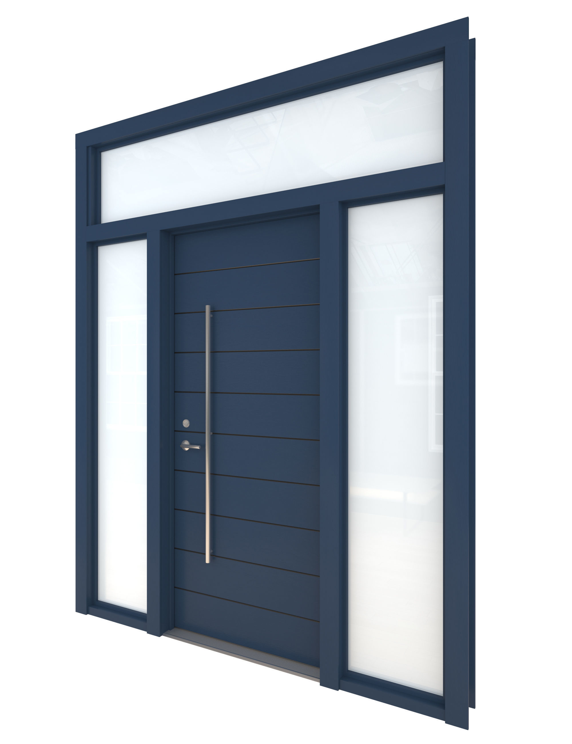 Door Collection-002 Blue 3D model_35