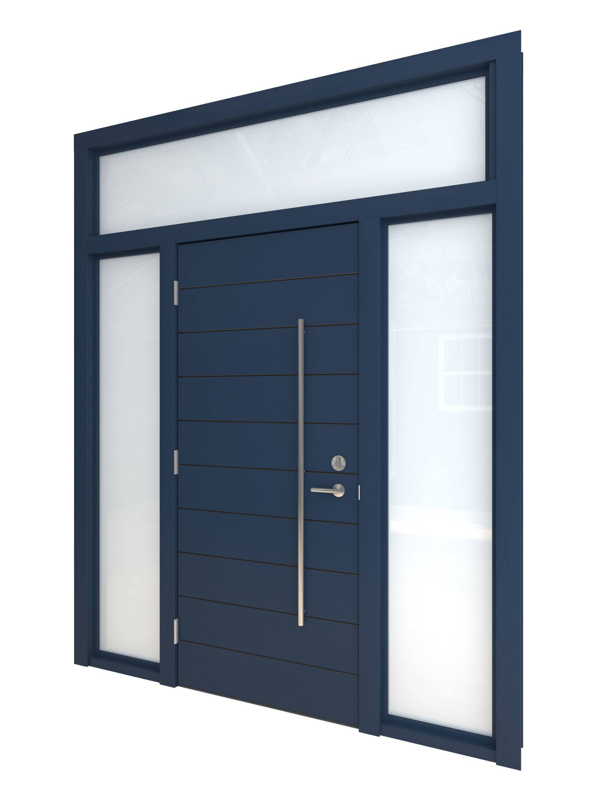 Door Collection-002 Blue 3D model_36