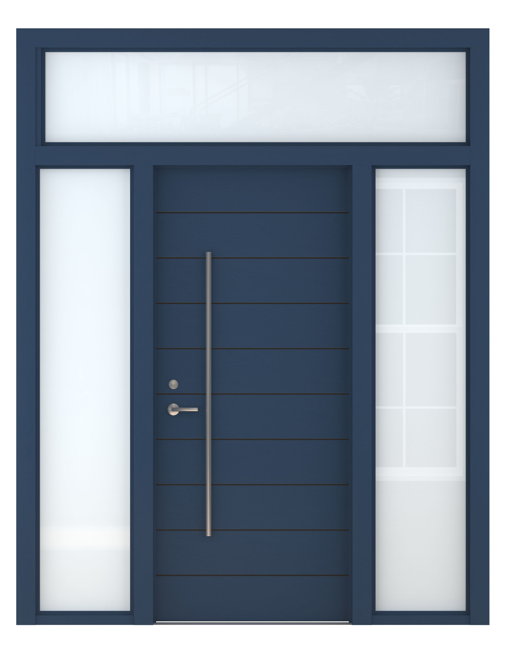 Door Collection-002 Blue 3D model_33