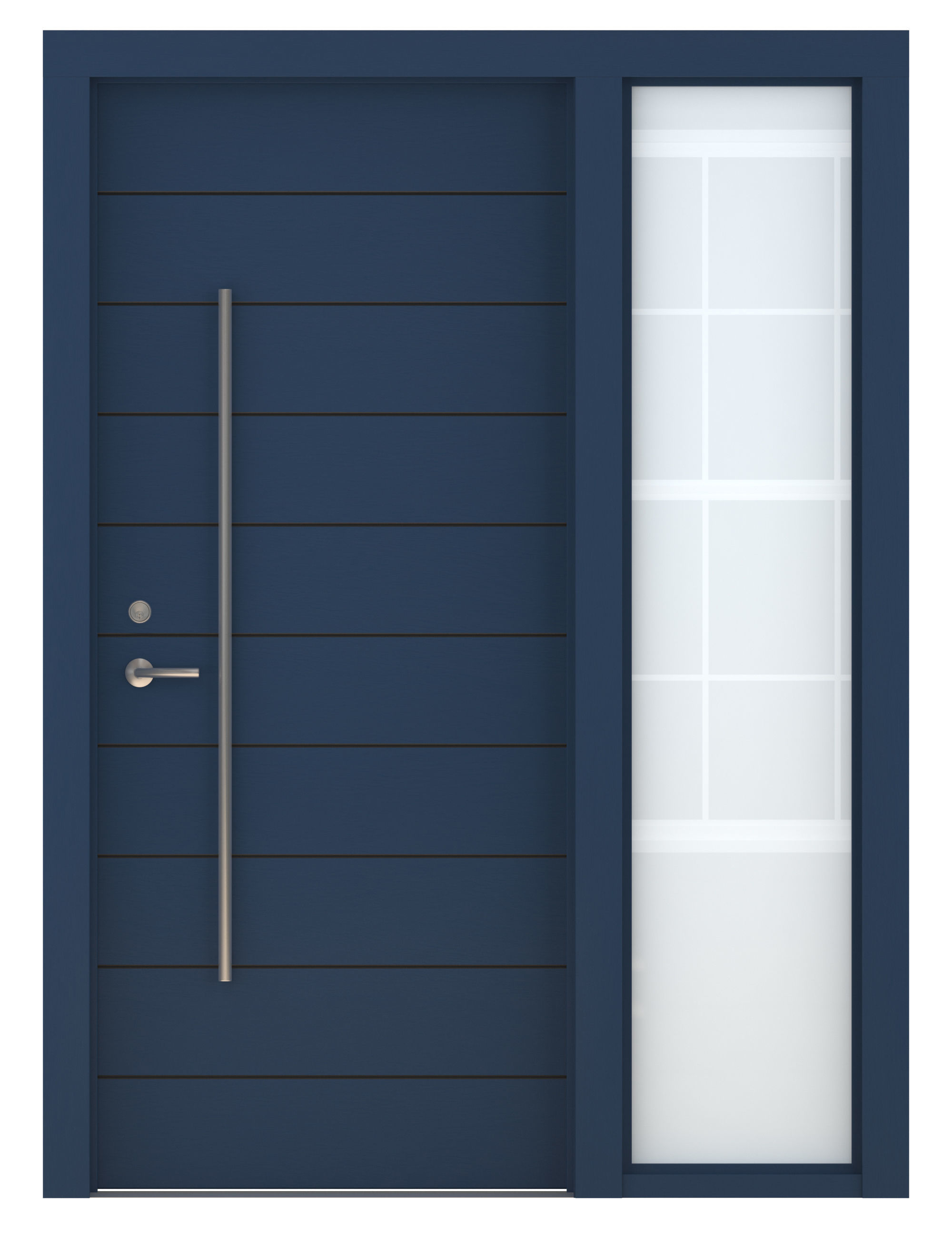 Door Collection-002 Blue 3D model_9