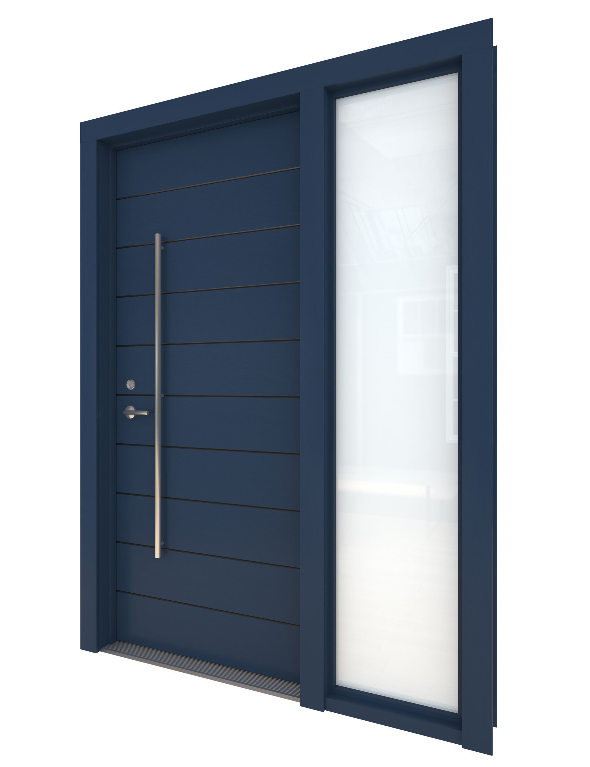 Door Collection-002 Blue 3D model_11