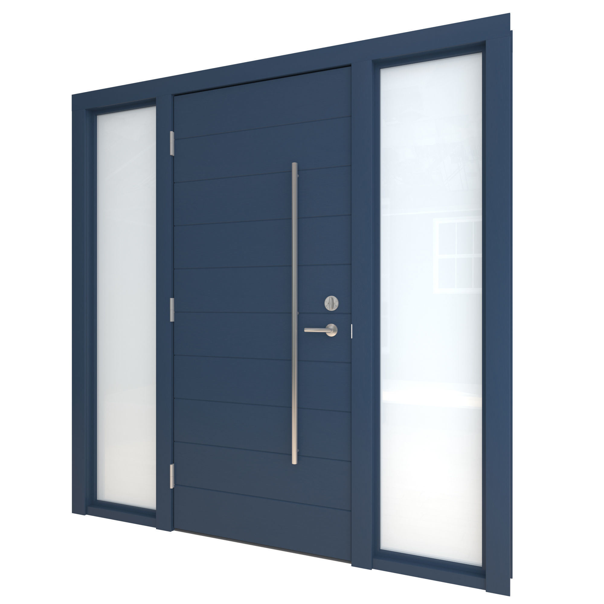 Door Collection-002 Blue 3D model_28