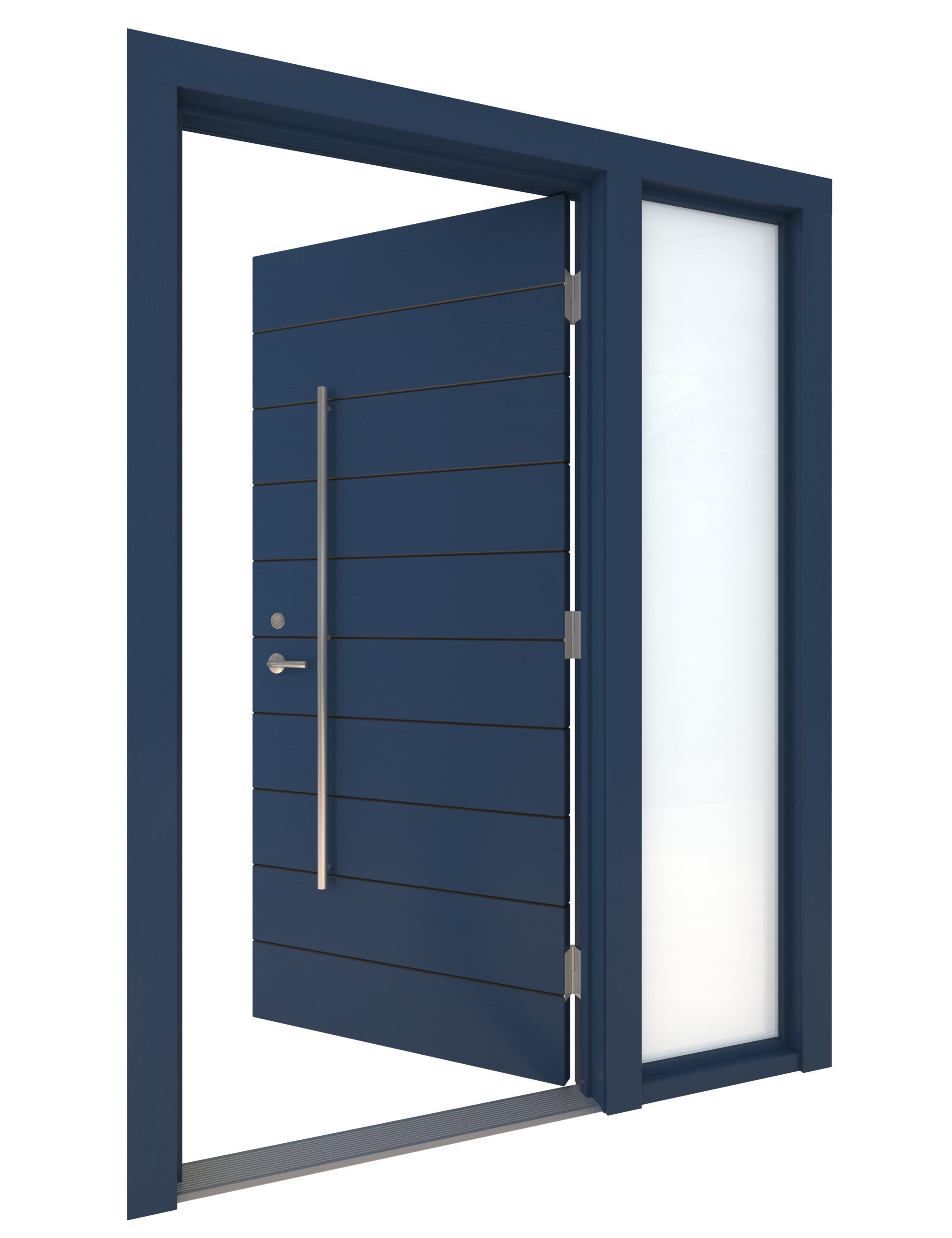 Door Collection-002 Blue 3D model_13