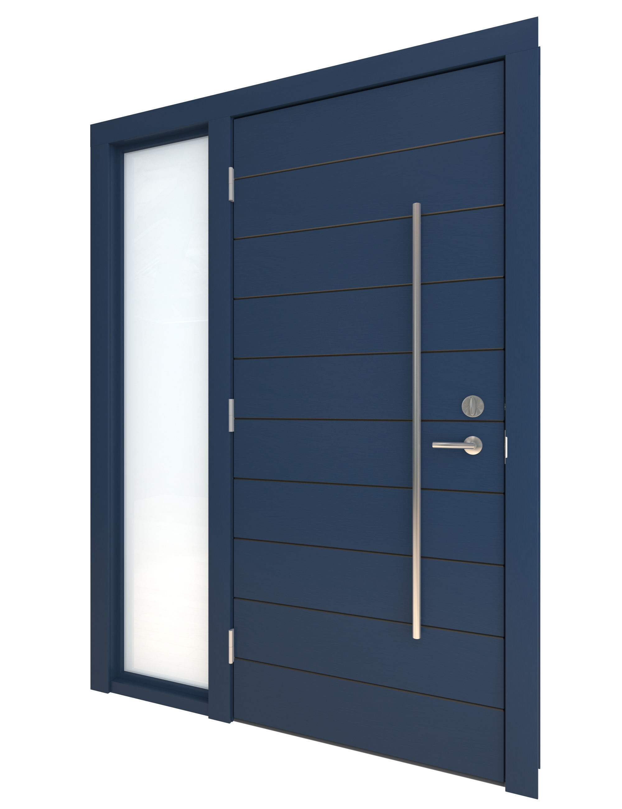 Door Collection-002 Blue 3D model_12