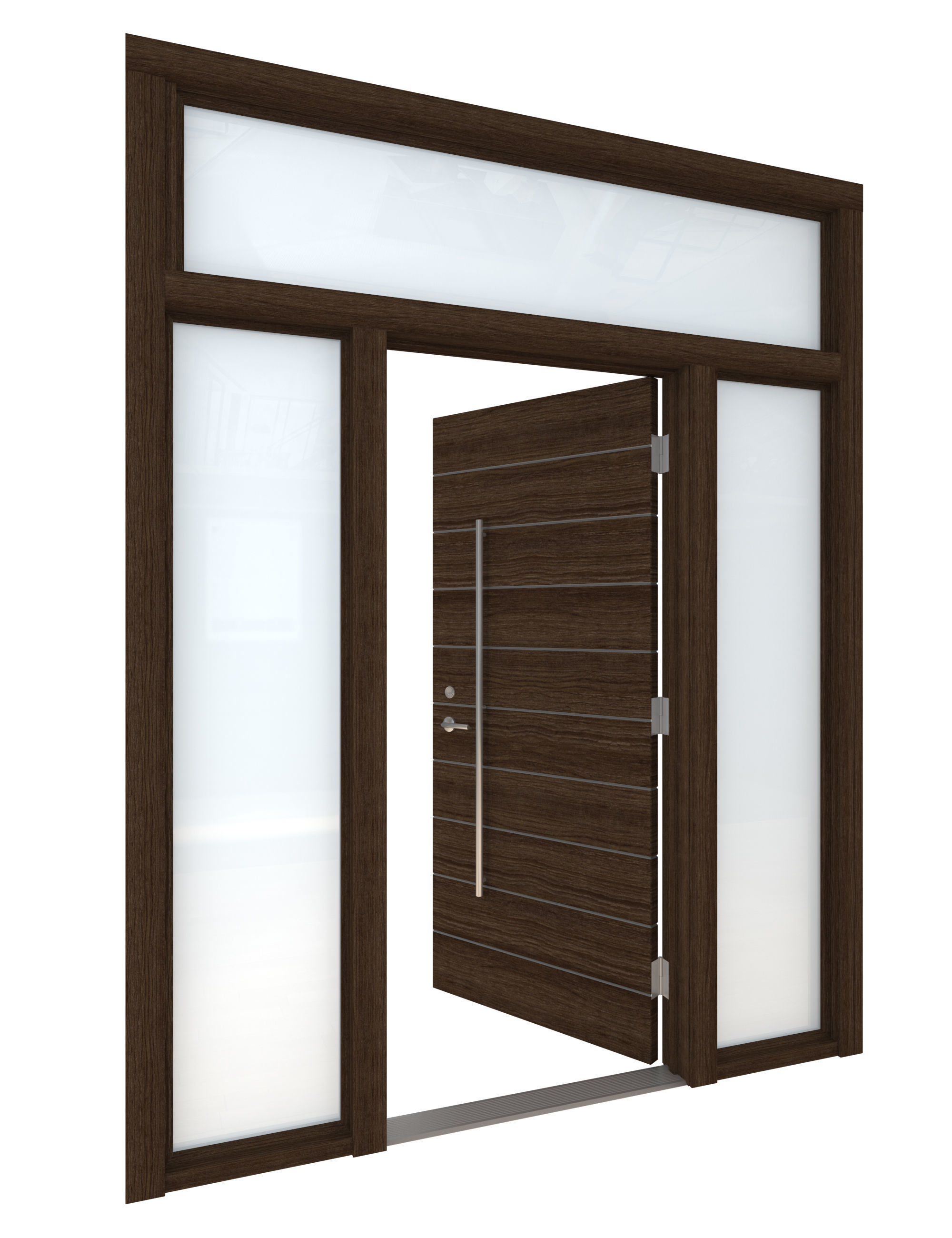 Door Collection-004 Dark Wood 3D model_37