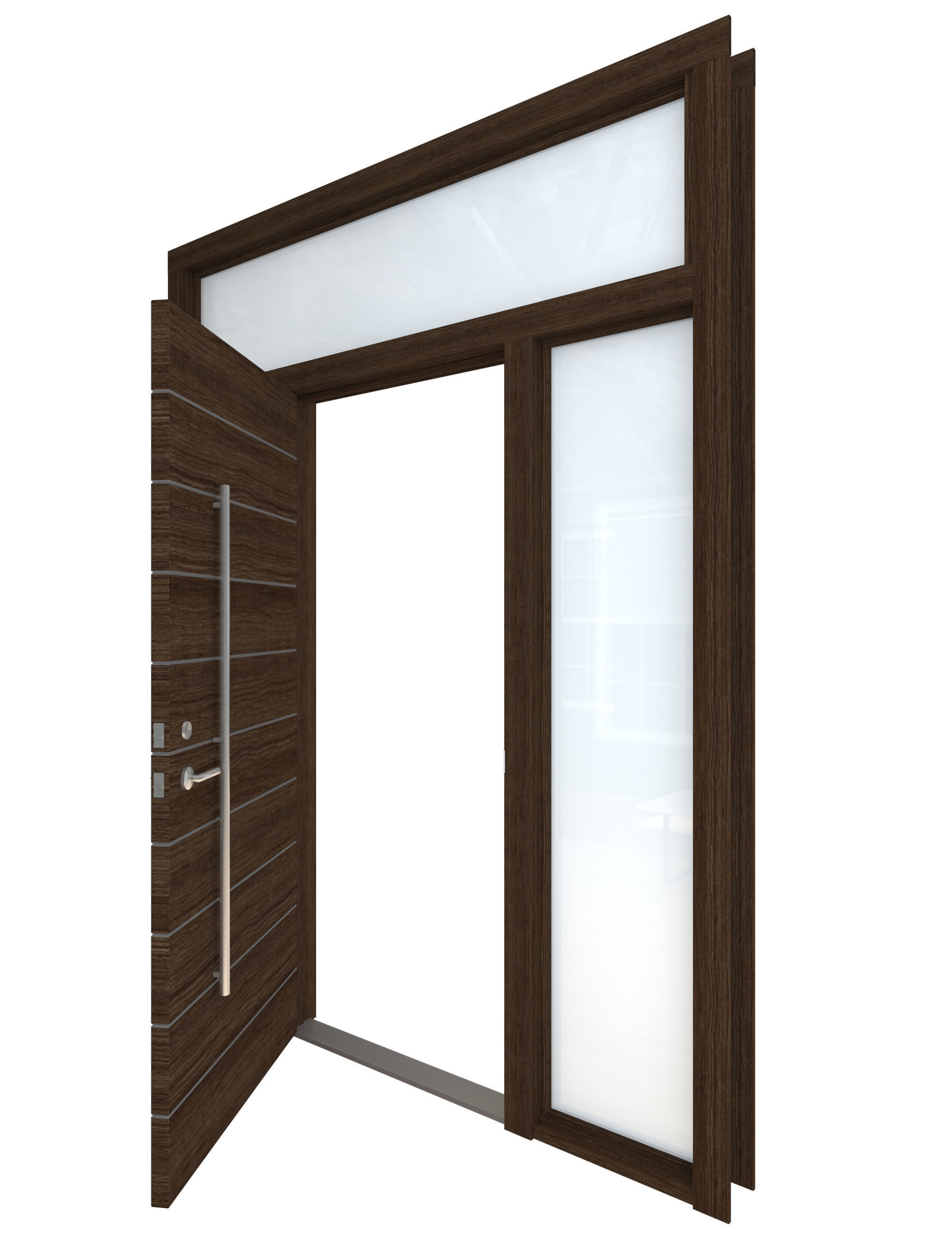 Door Collection-004 Dark Wood 3D model_38