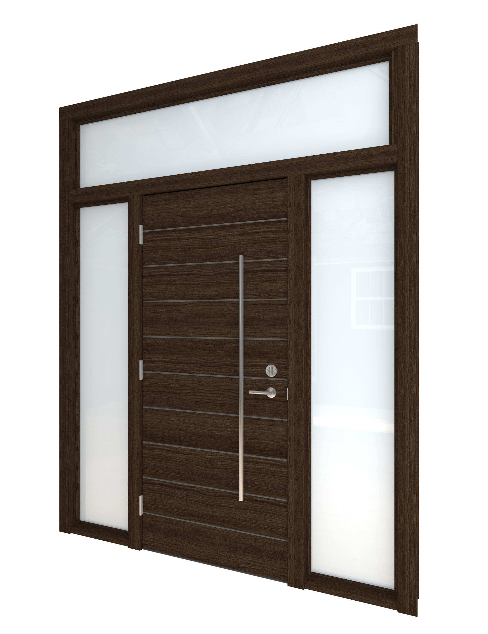 Door Collection-004 Dark Wood 3D model_36