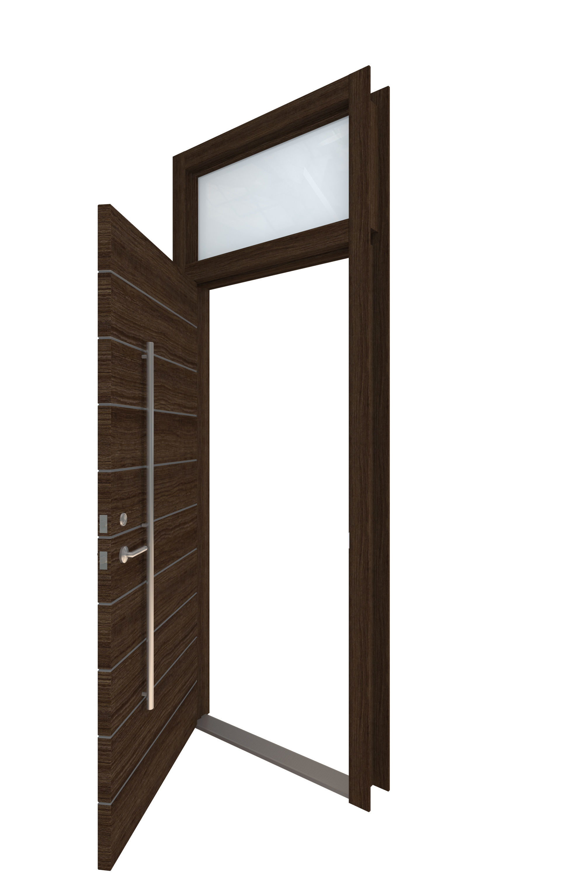 Door Collection-004 Dark Wood 3D model_46
