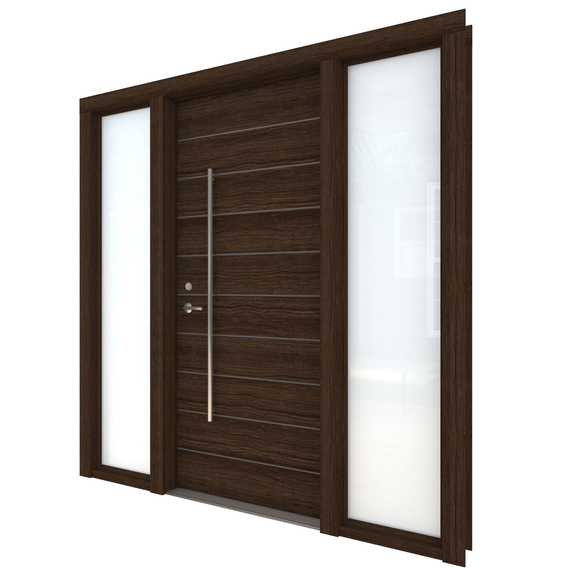 Door Collection-004 Dark Wood 3D model_27