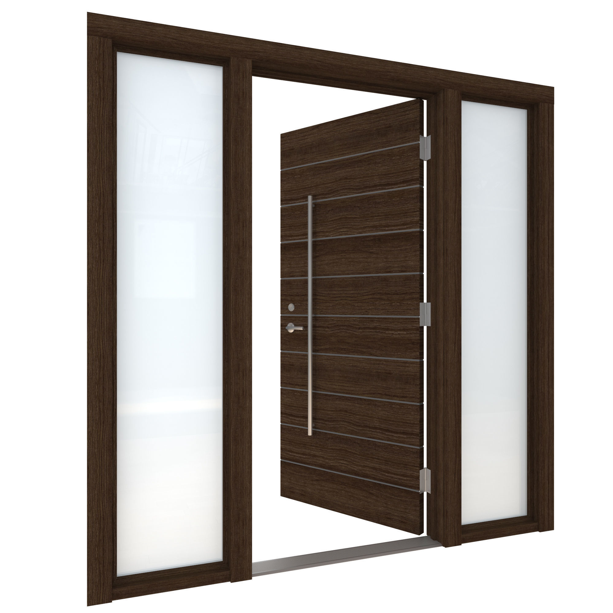 Door Collection-004 Dark Wood 3D model_29