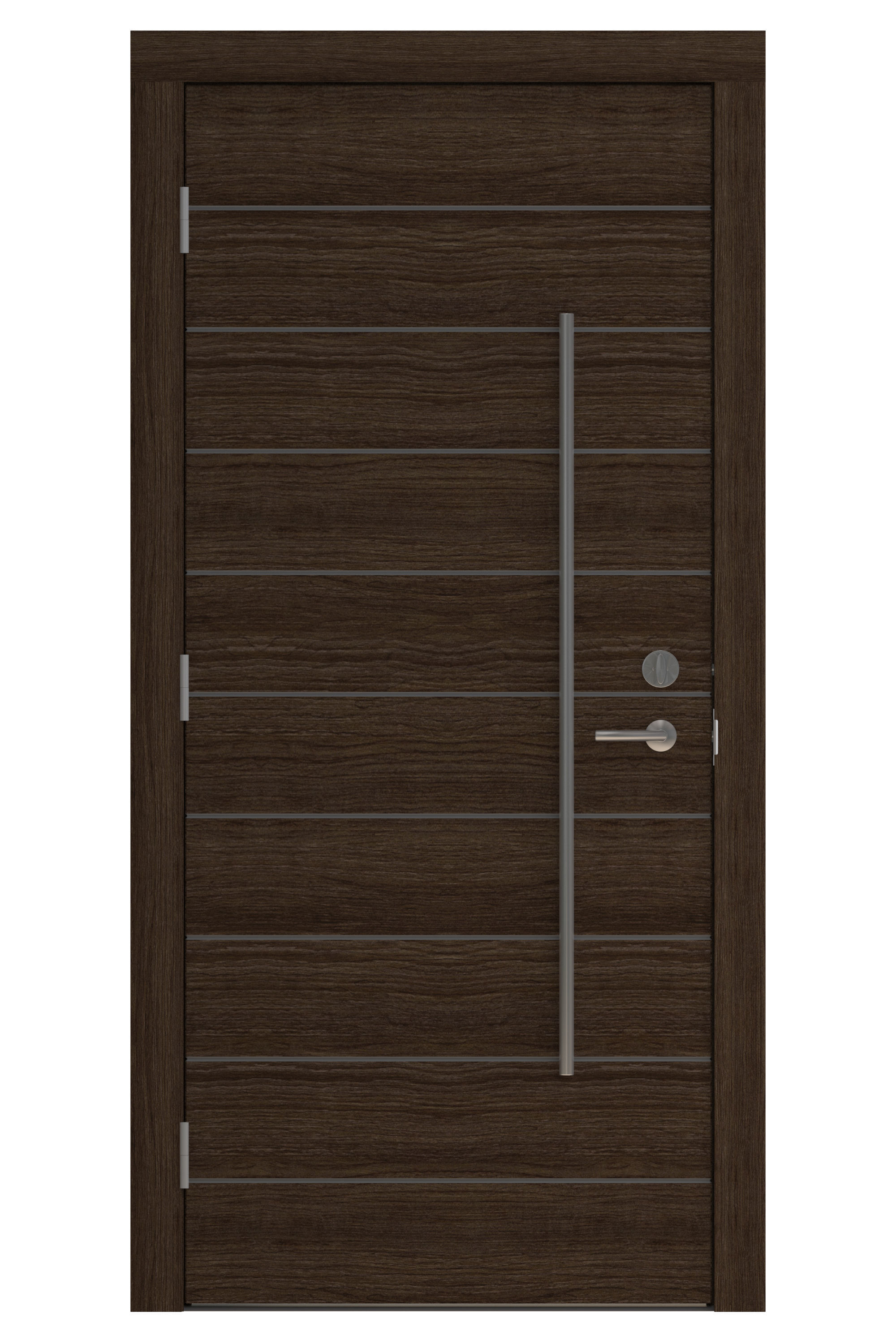 Door Collection-004 Dark Wood 3D model_2