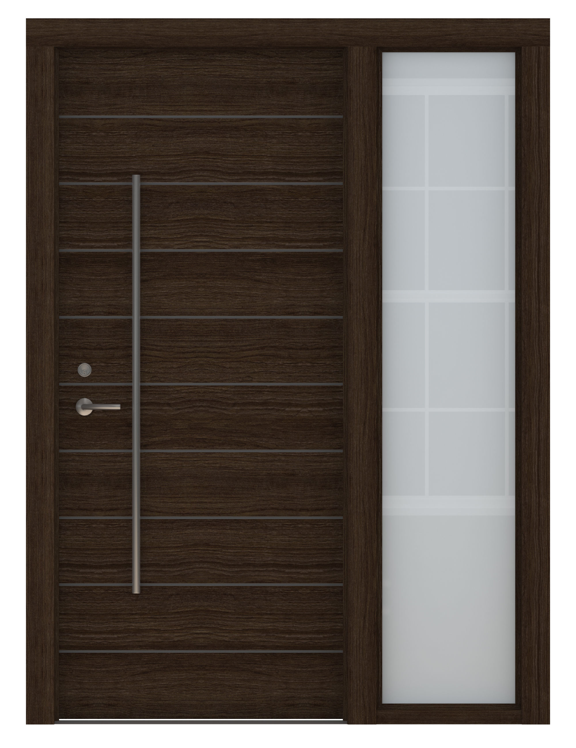 Door Collection-004 Dark Wood 3D model_9