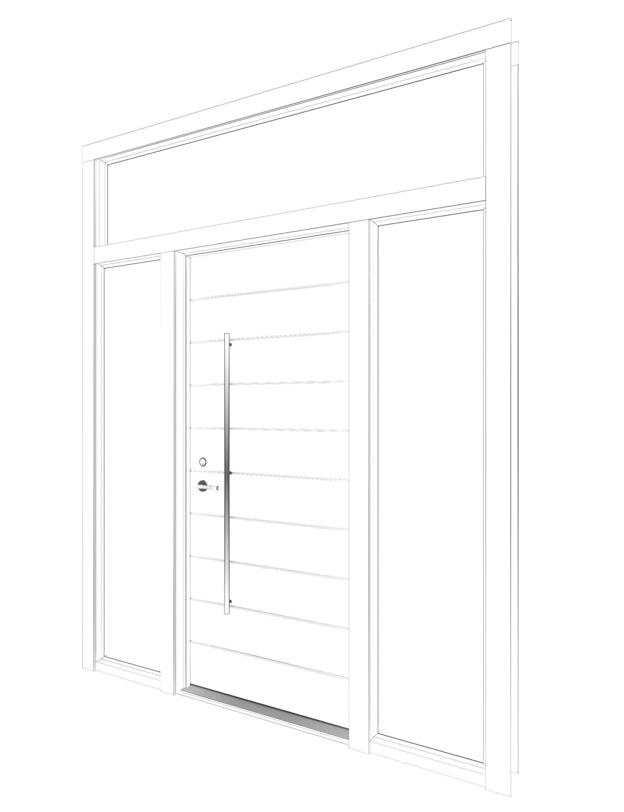 Door Collection-004 Dark Wood 3D model_39