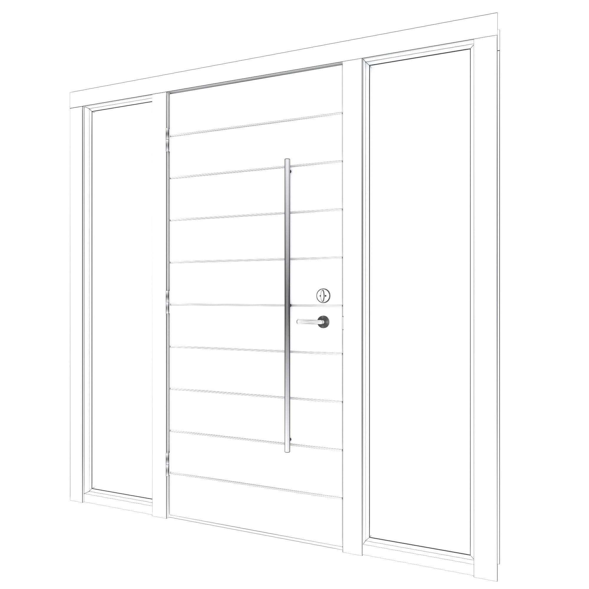 Door Collection-004 Dark Wood 3D model_32