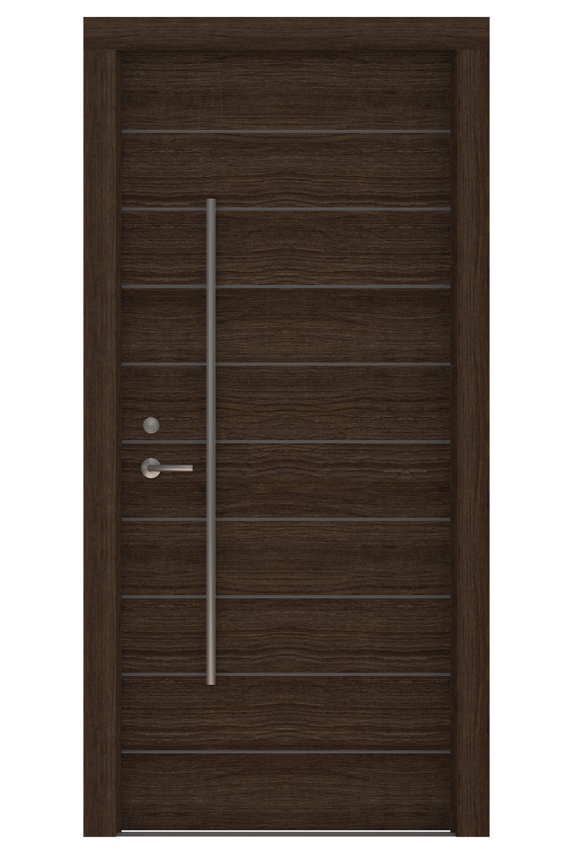 Door Collection-004 Dark Wood 3D model_1