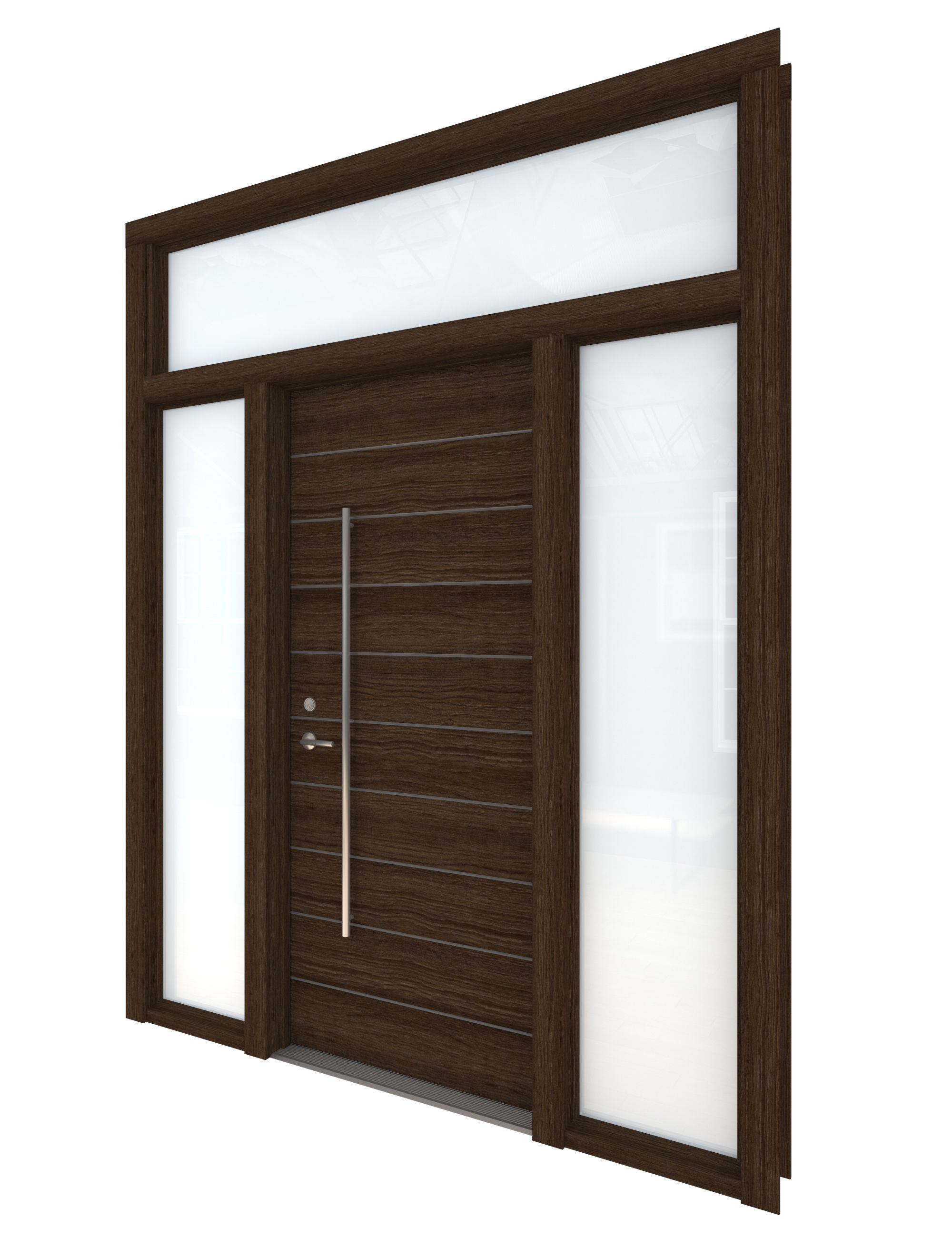 Door Collection-004 Dark Wood 3D model_35