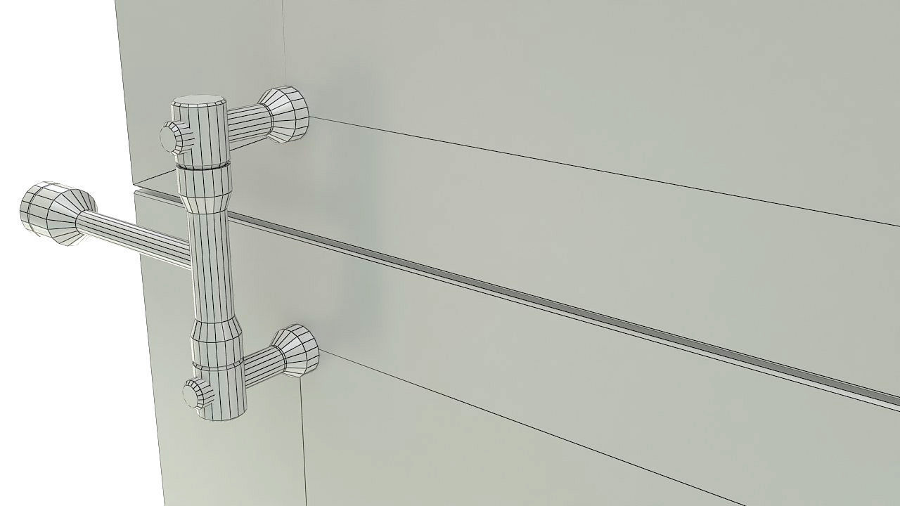 Frameless glass curtain wall 3D model_12