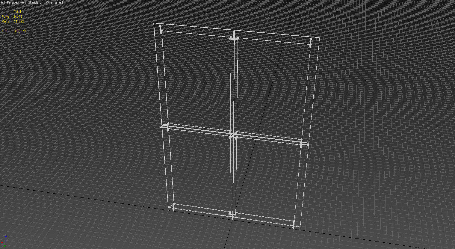Frameless glass curtain wall 3D model_16