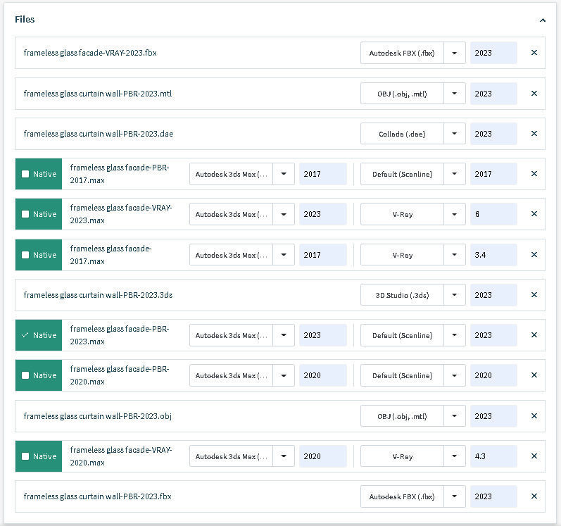 Frameless glass curtain wall 3D model_21