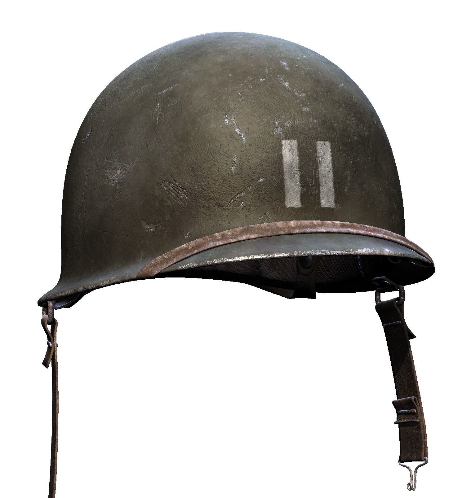 World War 2 Helmet American 3D Model 3D model_11