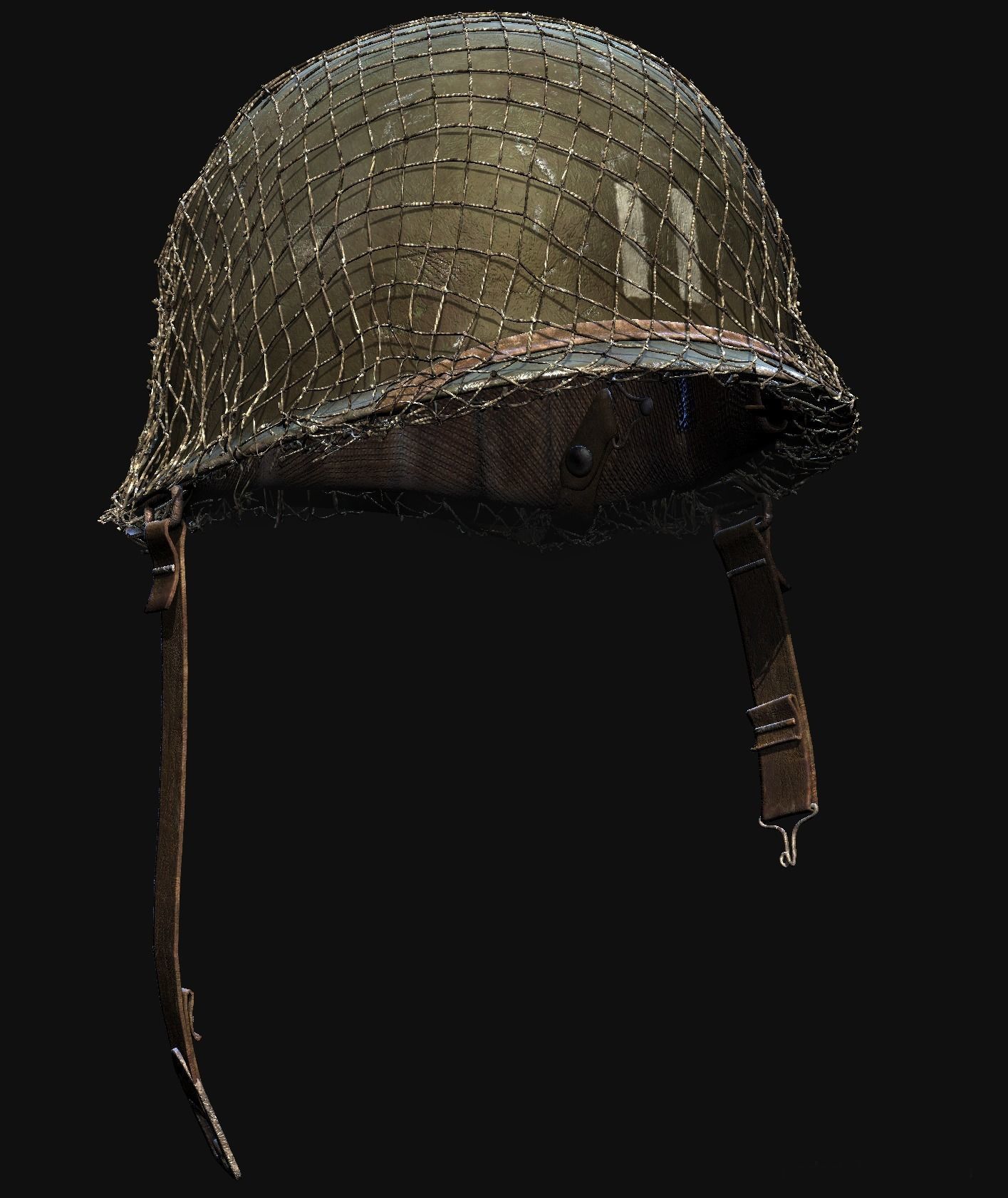 World War 2 Helmet American 3D Model 3D model_1