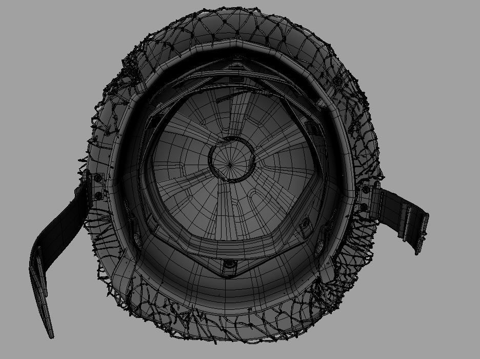 World War 2 Helmet American 3D Model 3D model_15