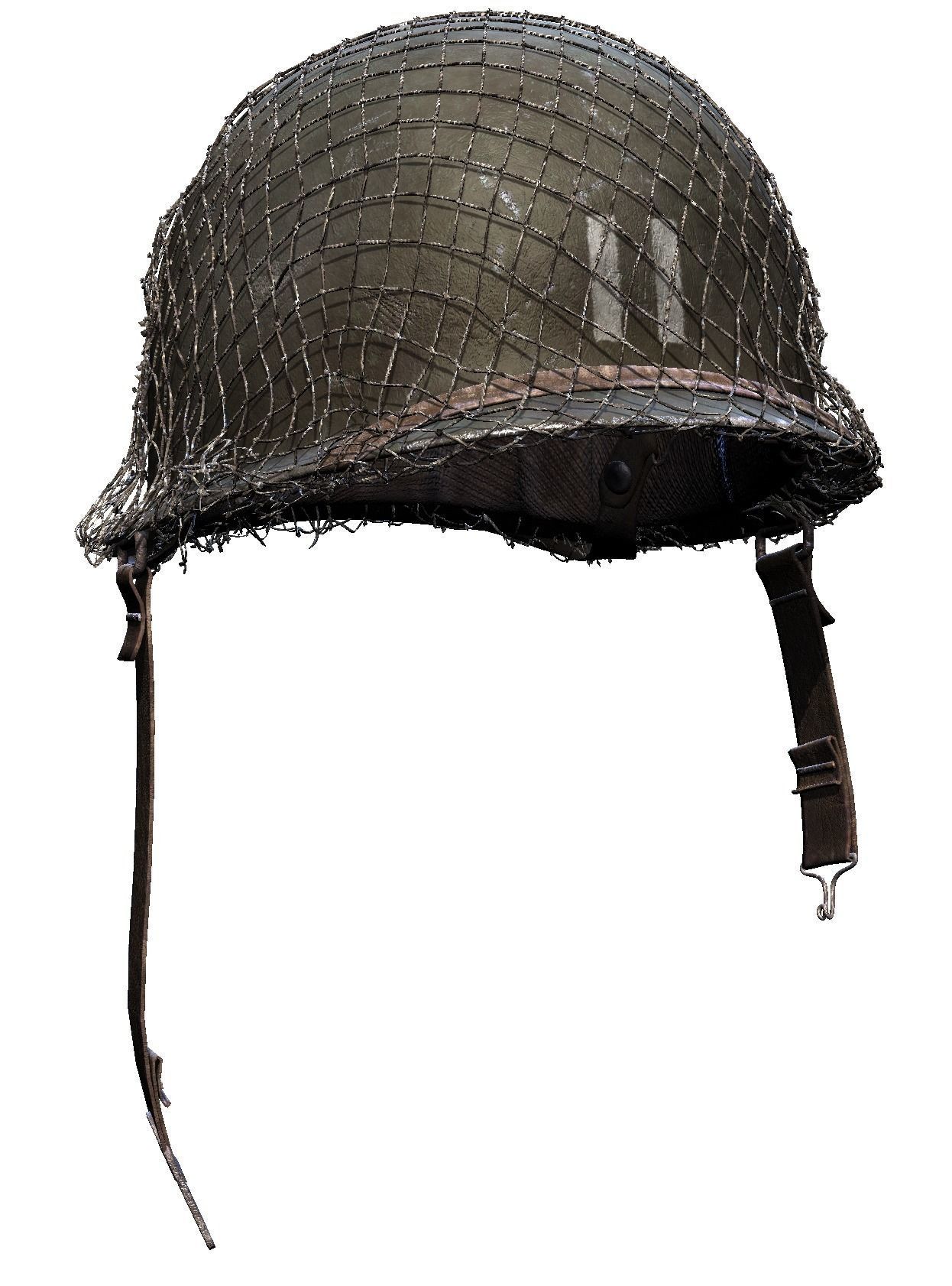 World War 2 Helmet American 3D Model 3D model_6