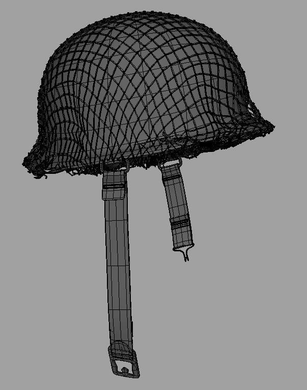 World War 2 Helmet American 3D Model 3D model_17