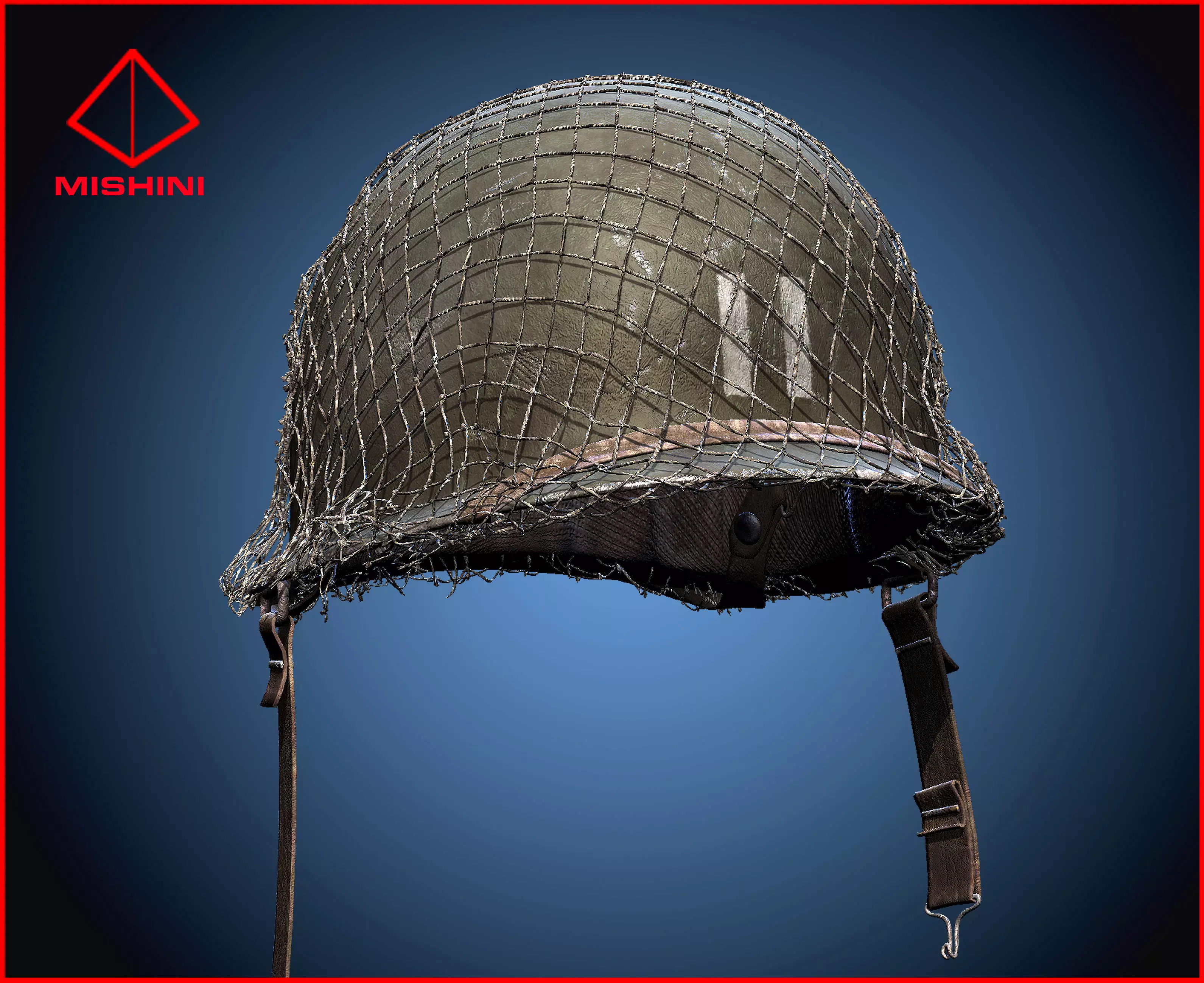 World War 2 Helmet American 3D Model 3D model_0