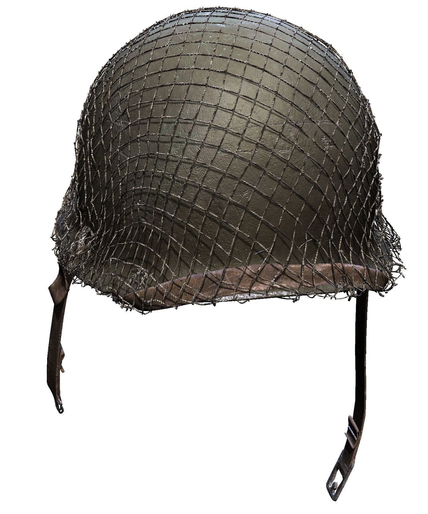 World War 2 Helmet American 3D Model 3D model_8