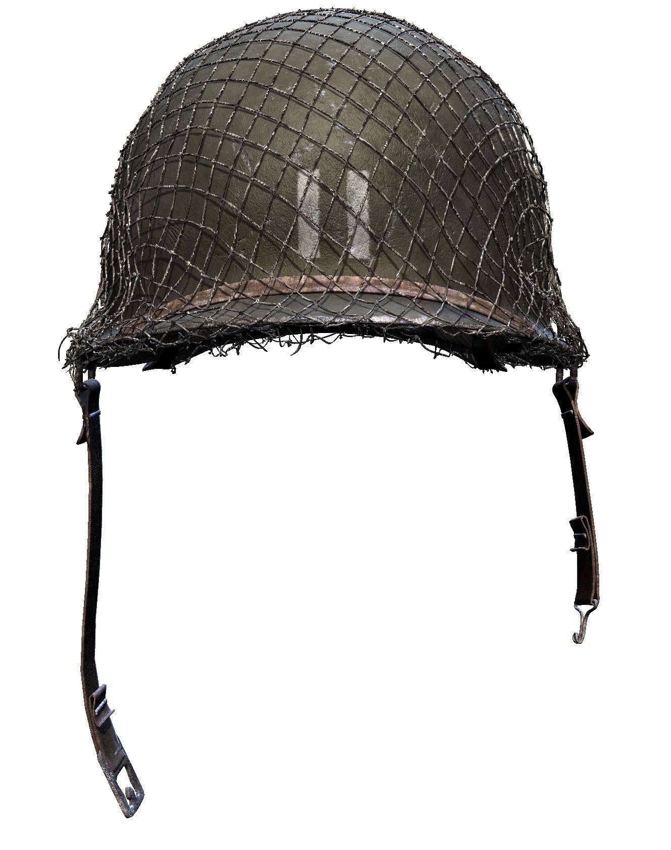 World War 2 Helmet American 3D Model 3D model_7