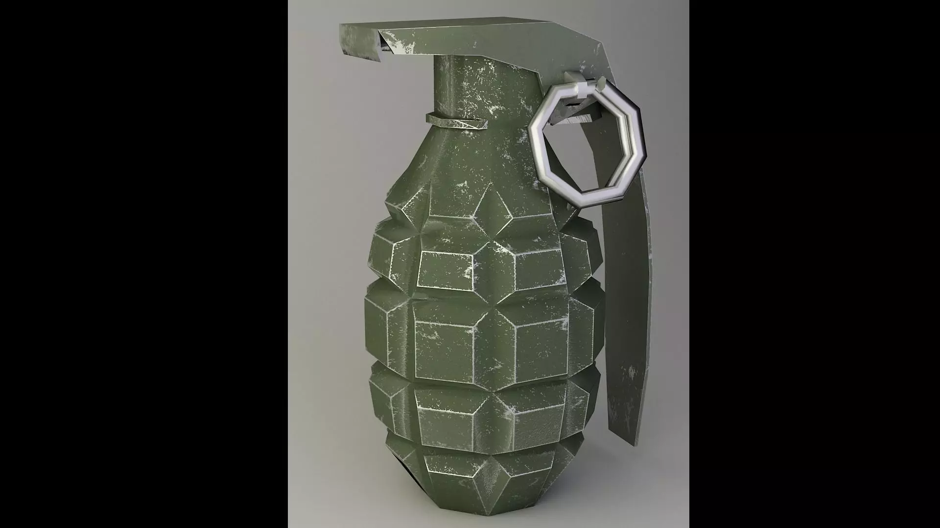 grenade F-1 very low-poly Low-poly 3D model