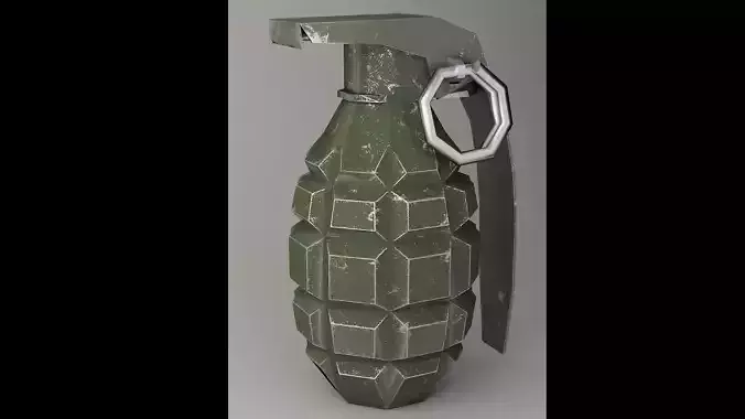  grenade F-1 very low-poly Low-poly 3D model