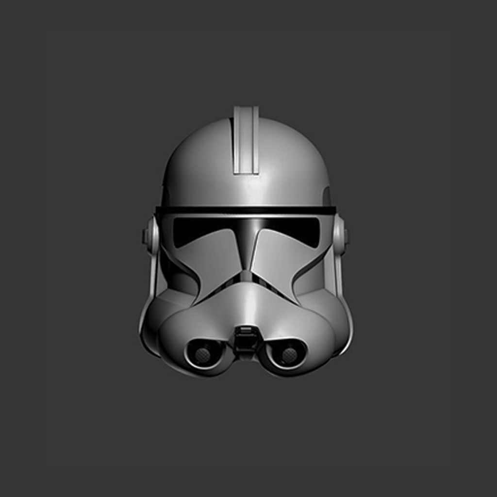 Phase 2 Clone Trooper Cosplay Helmet 3D print model_2