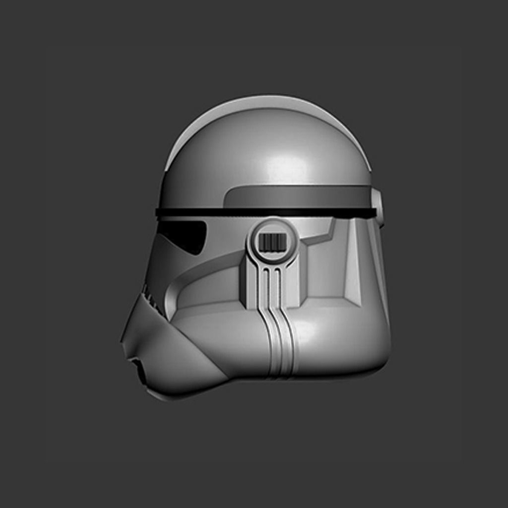 Phase 2 Clone Trooper Cosplay Helmet 3D print model_3