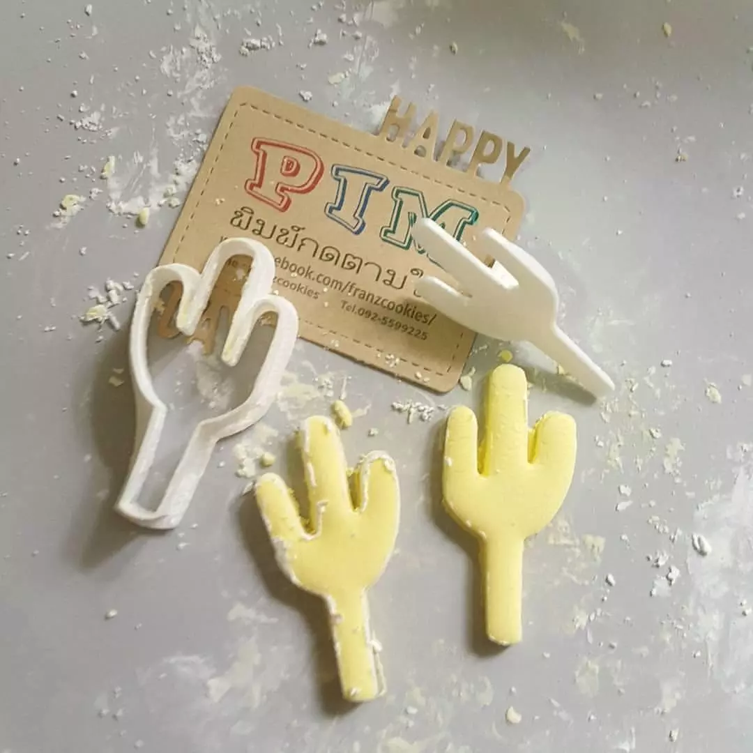Cactus Cookie cutter 3D print model_0