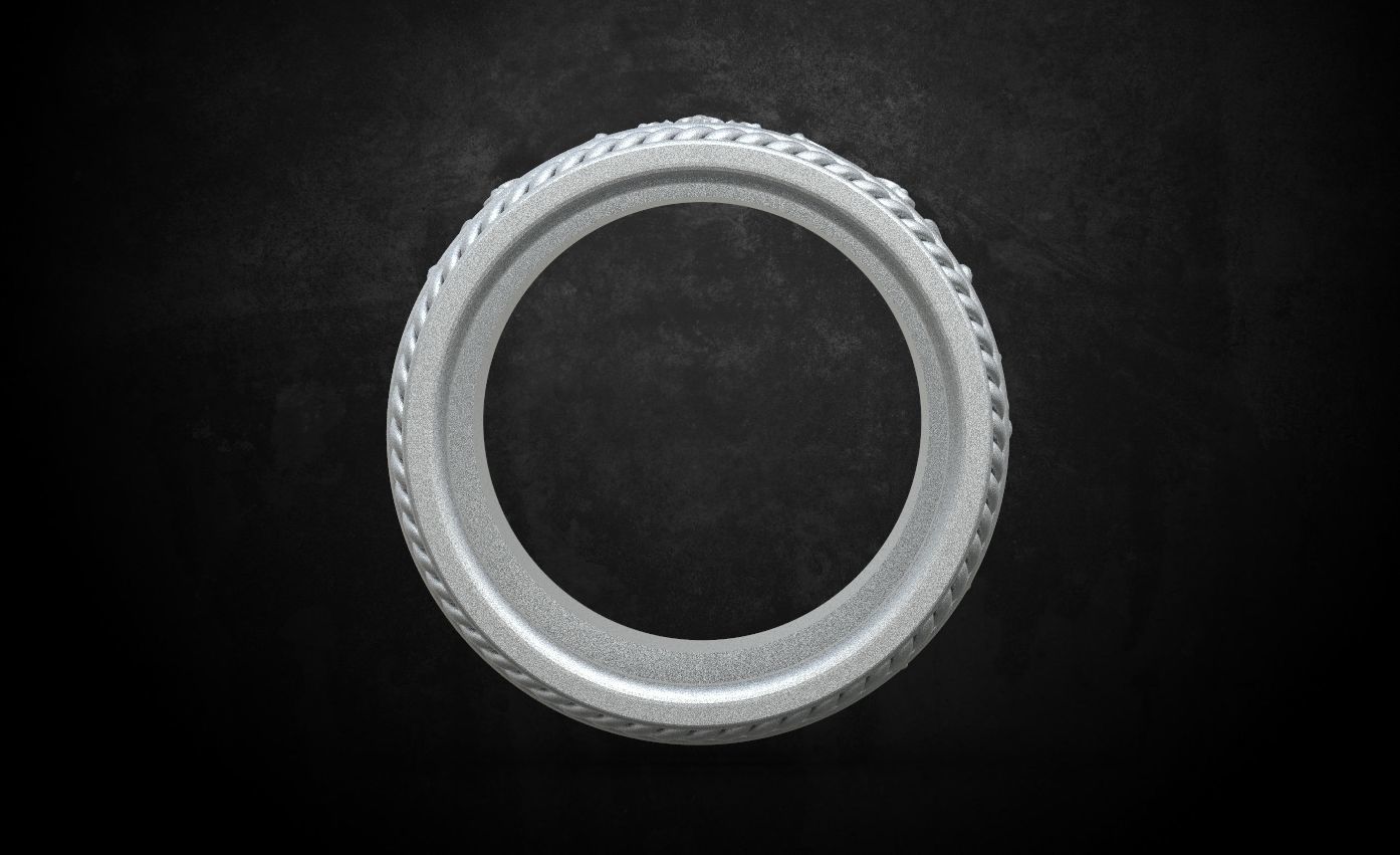 Ring with patterns from two colors is very beautiful 259 3D print model_12