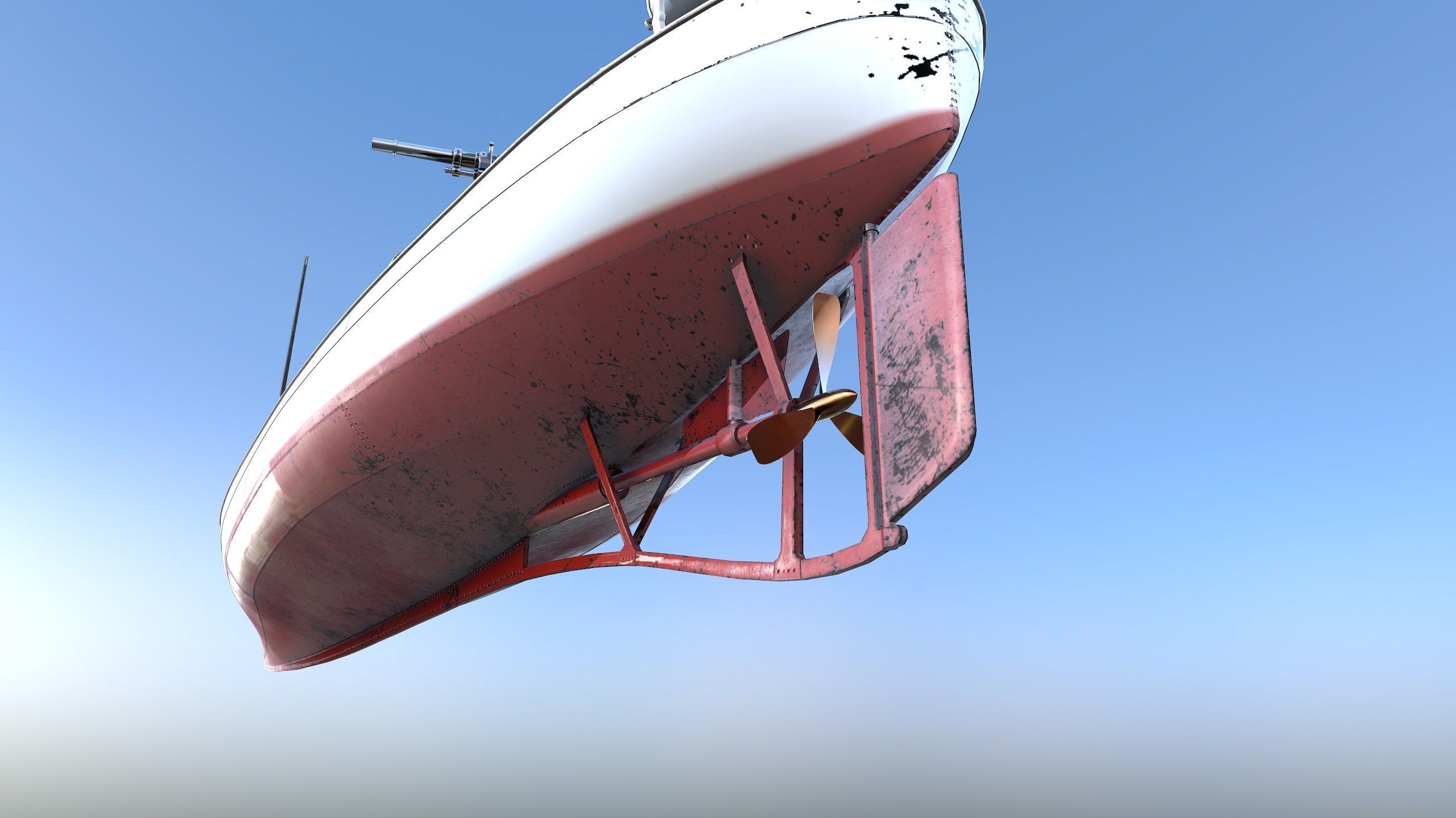 50FutMinBoat Low-poly 3D model_13