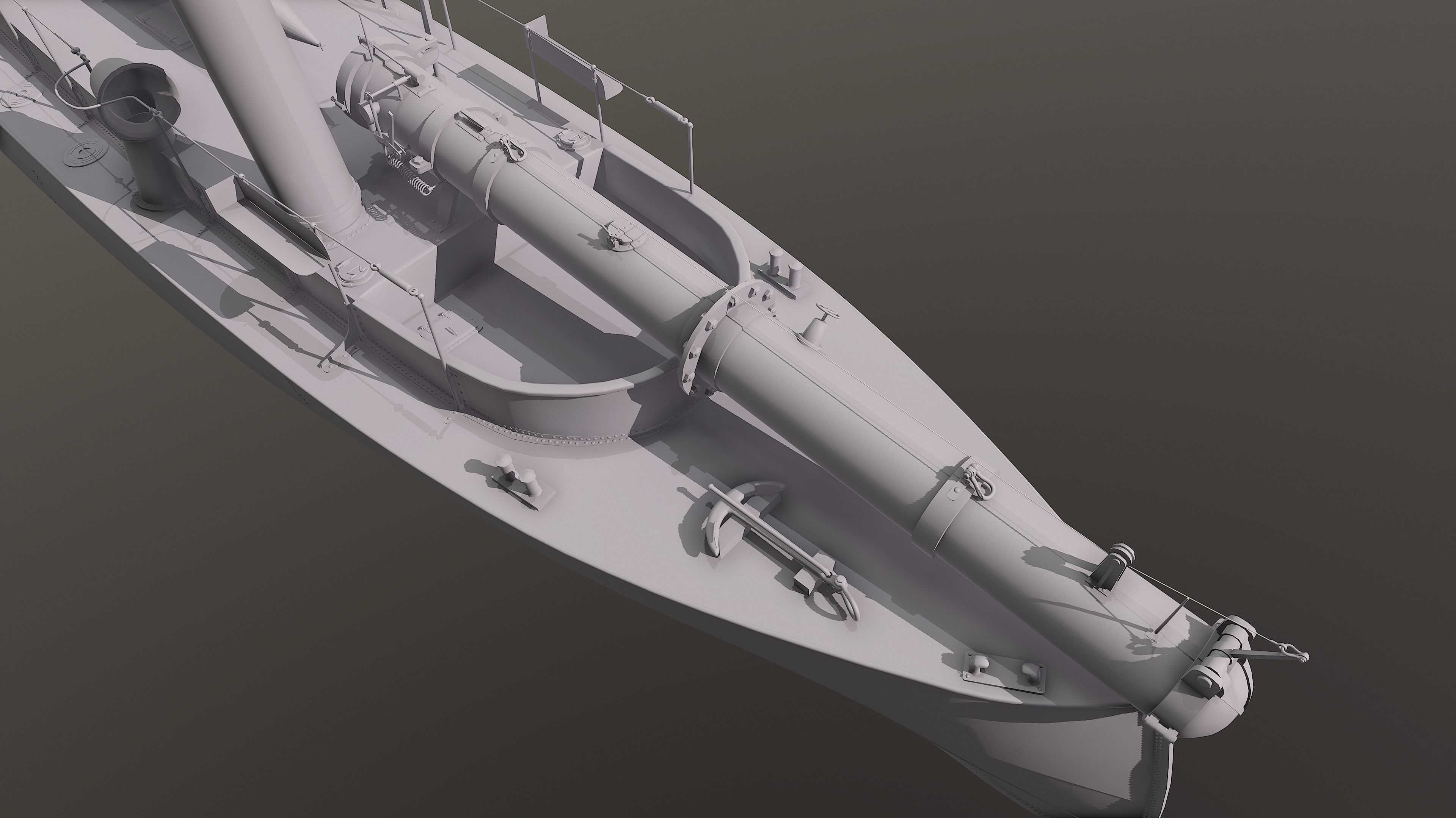 50FutMinBoat Low-poly 3D model_23