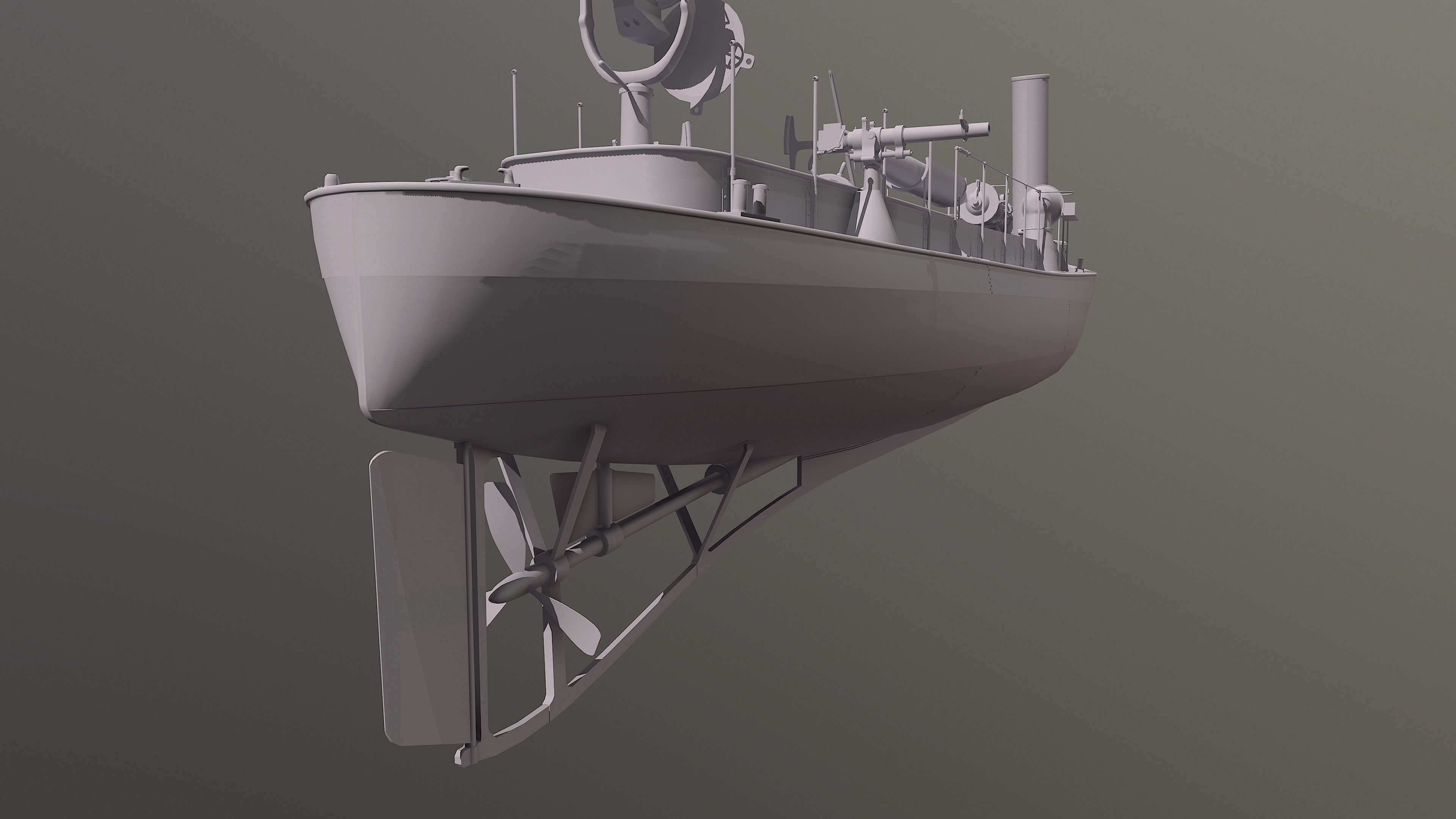 50FutMinBoat Low-poly 3D model_25
