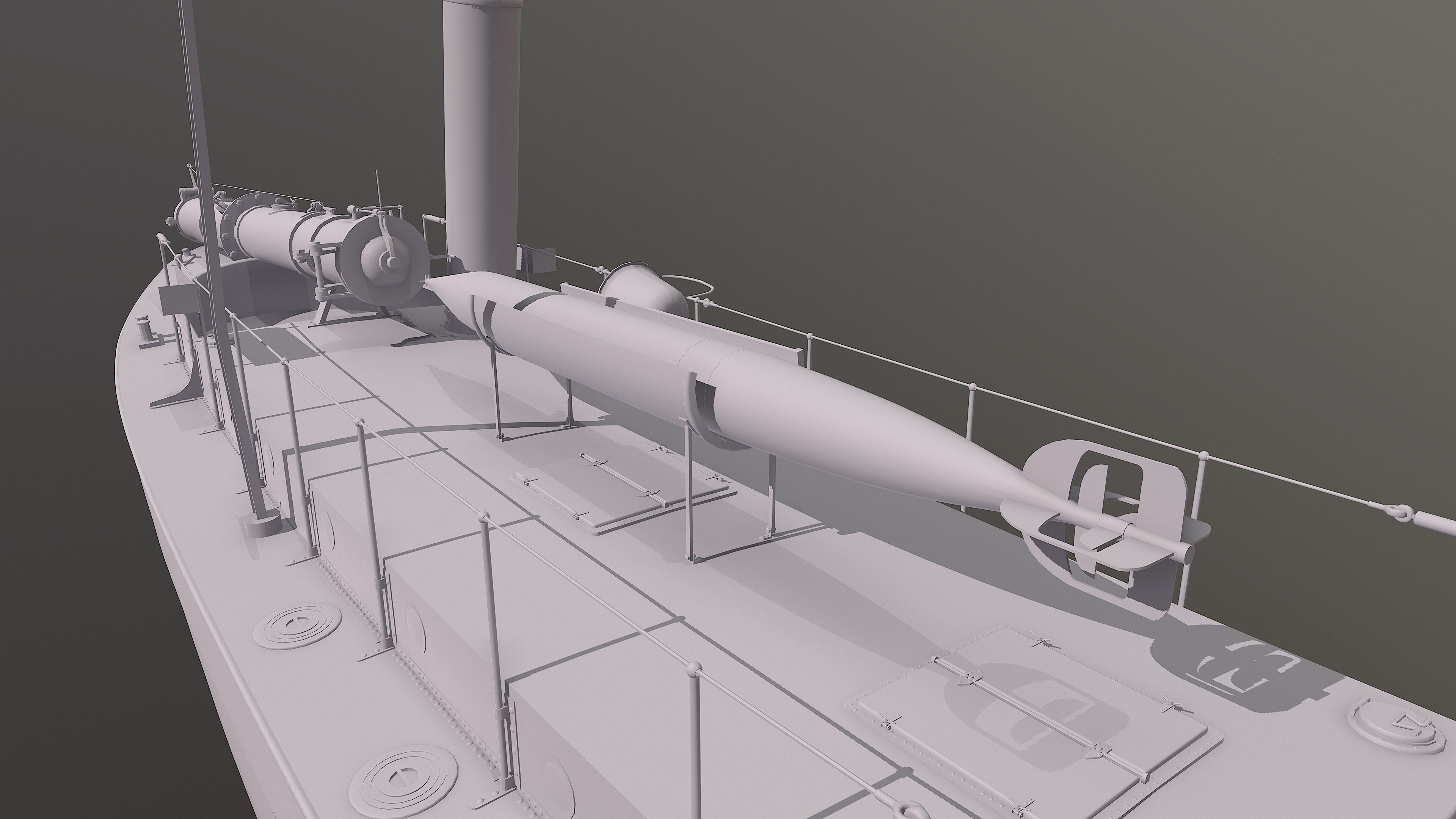 50FutMinBoat Low-poly 3D model_26