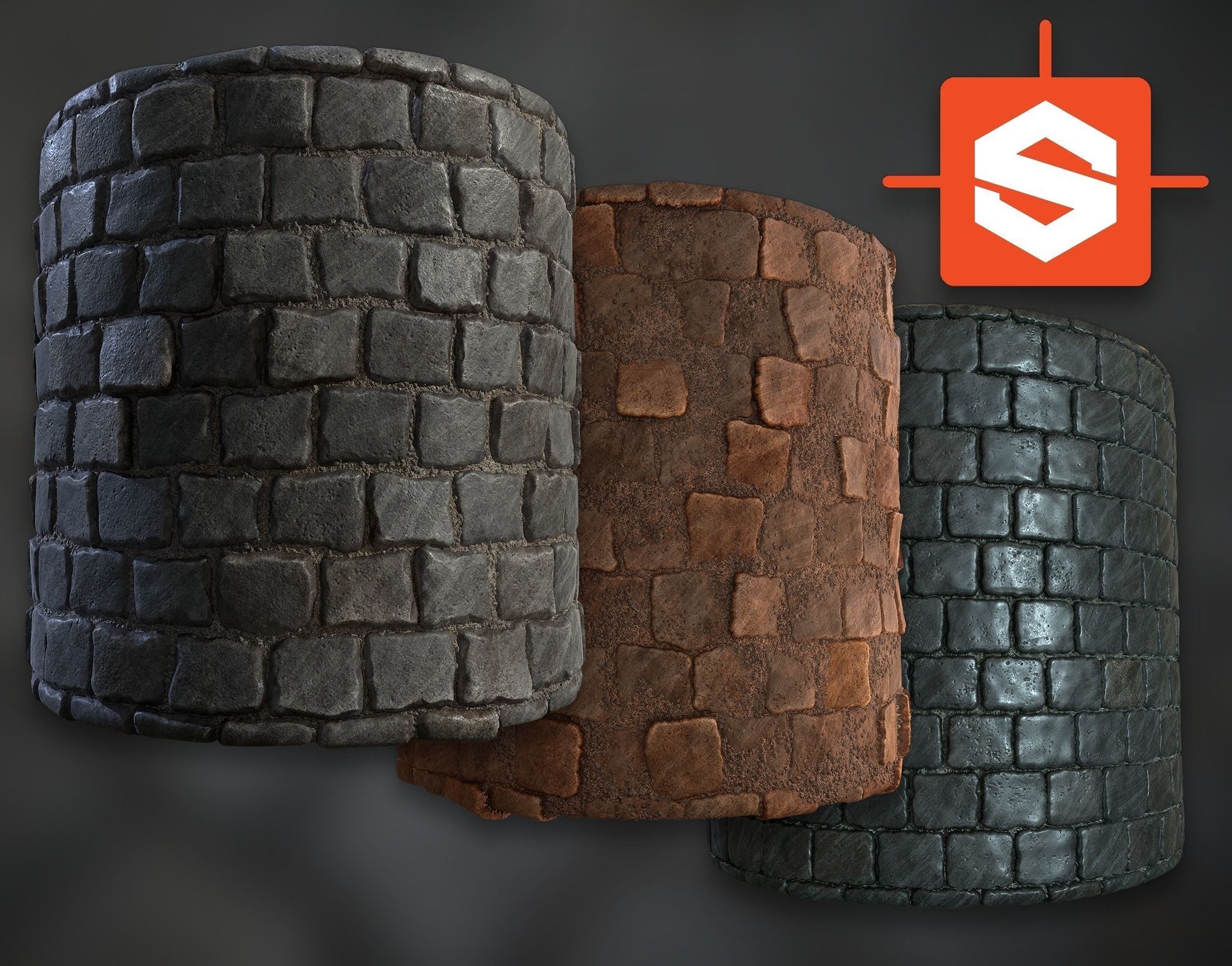 Procedural PBR Cobblestone Texture Texture