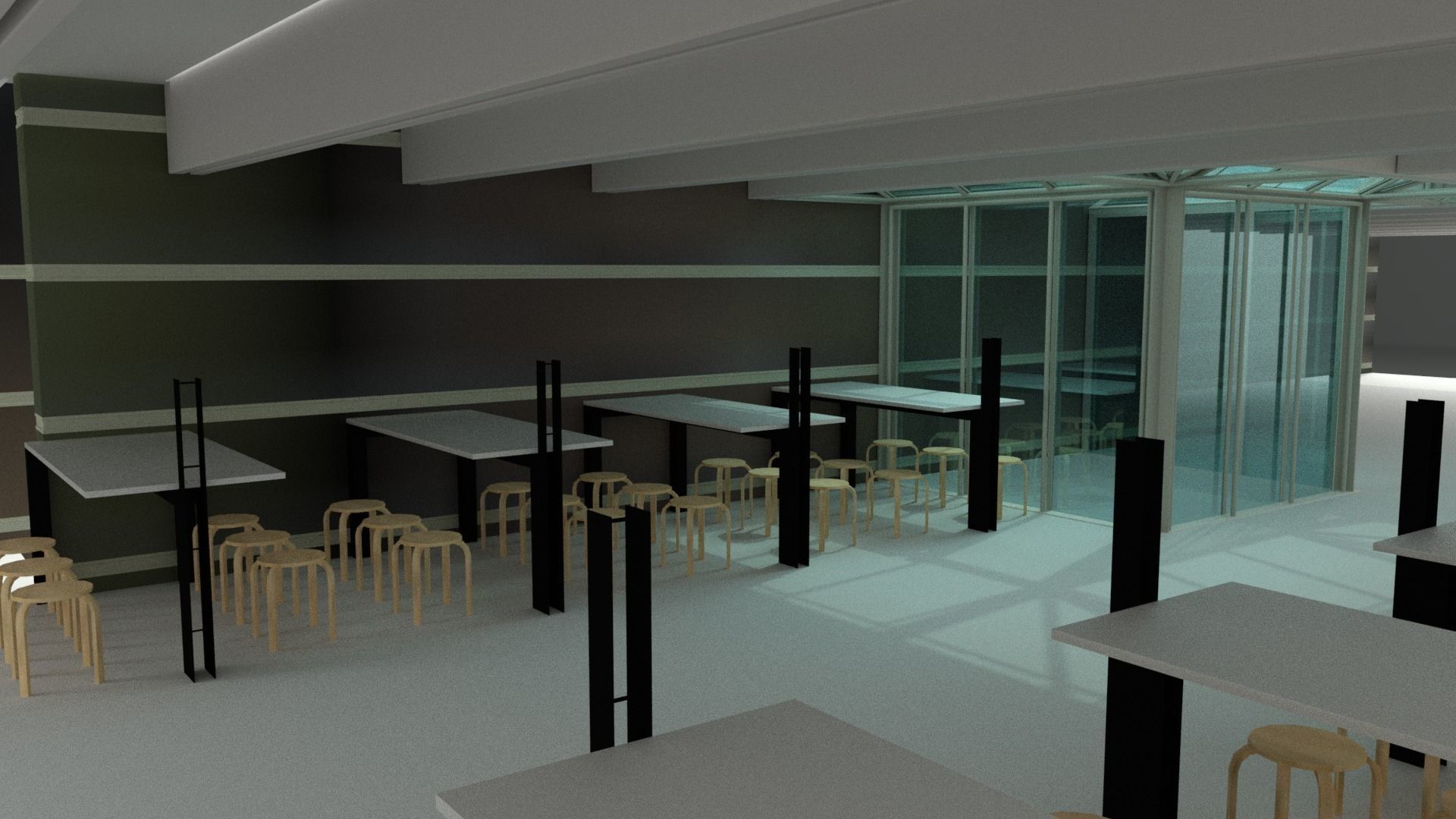Trento university canteen  3D model_0
