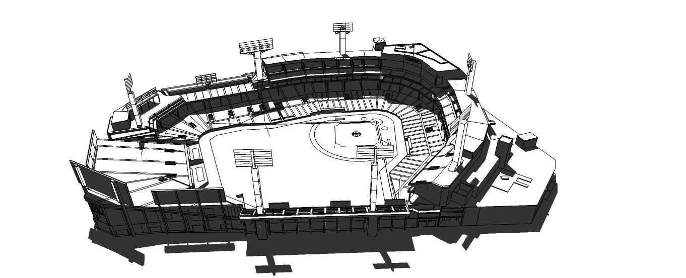 Fenway Park - Boston 3D model_8