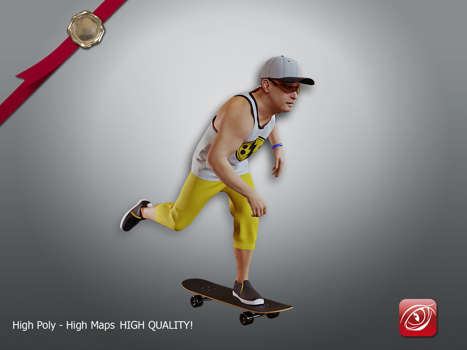 Skater Male A CC 21 30 004 3D model_7