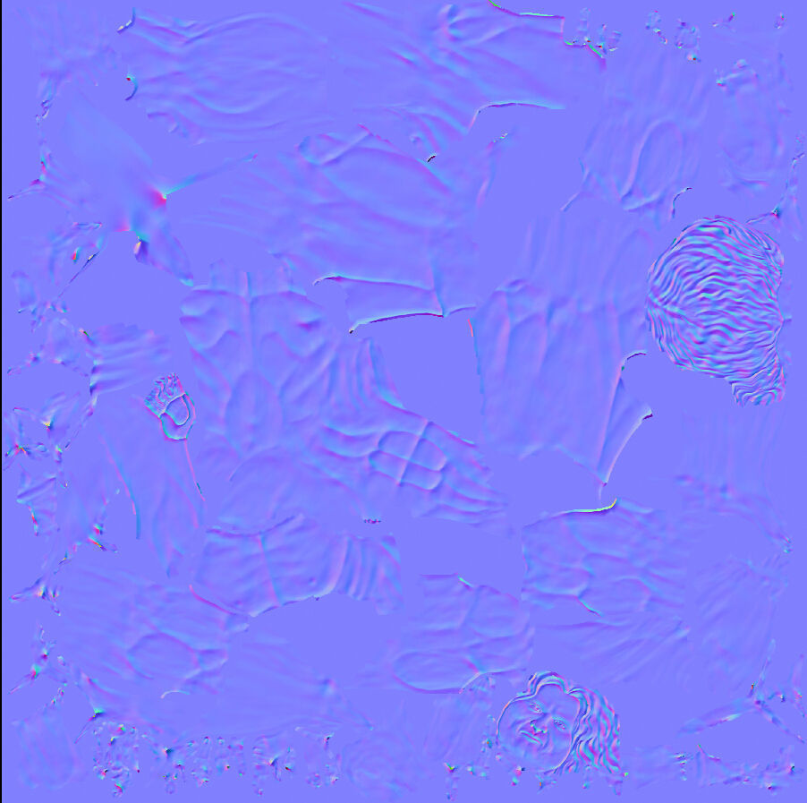 Vitruvian Man By  Leonardo Da Vinci Low-poly 3D model_15