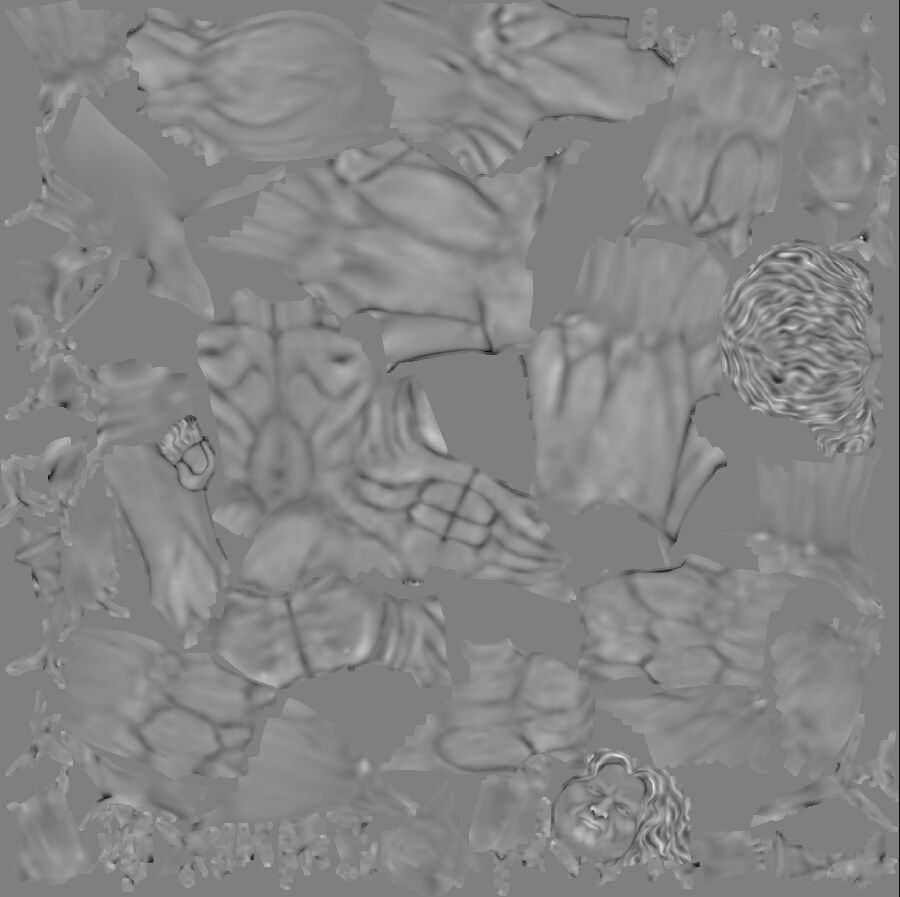 Vitruvian Man By  Leonardo Da Vinci Low-poly 3D model_13