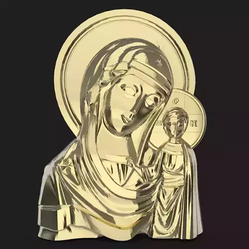 Mary with Jesus child pendant