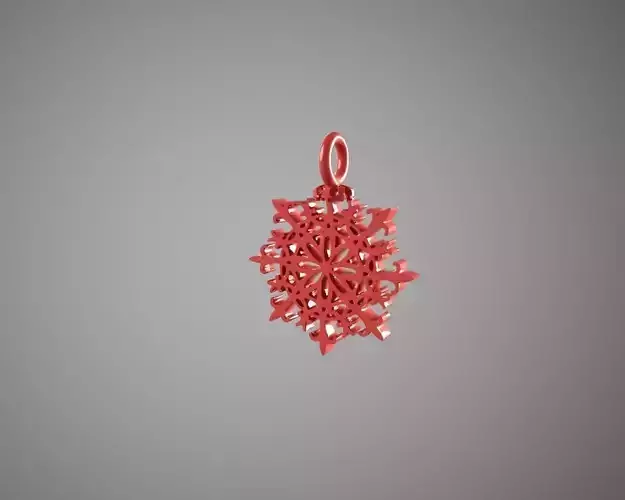 Snowflake decorations chrismass tree 3D print model Snowflake decorations chrismass tree 3D print model