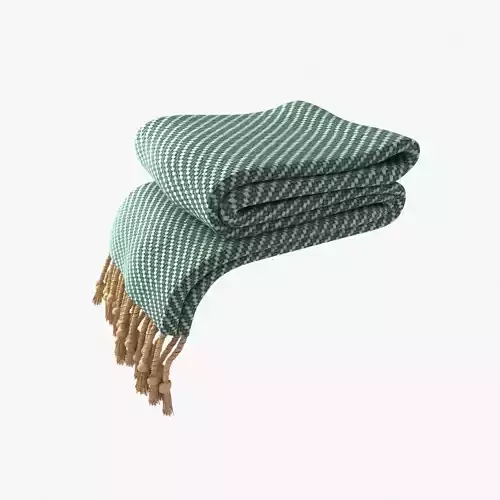 Folded Plaid for bed